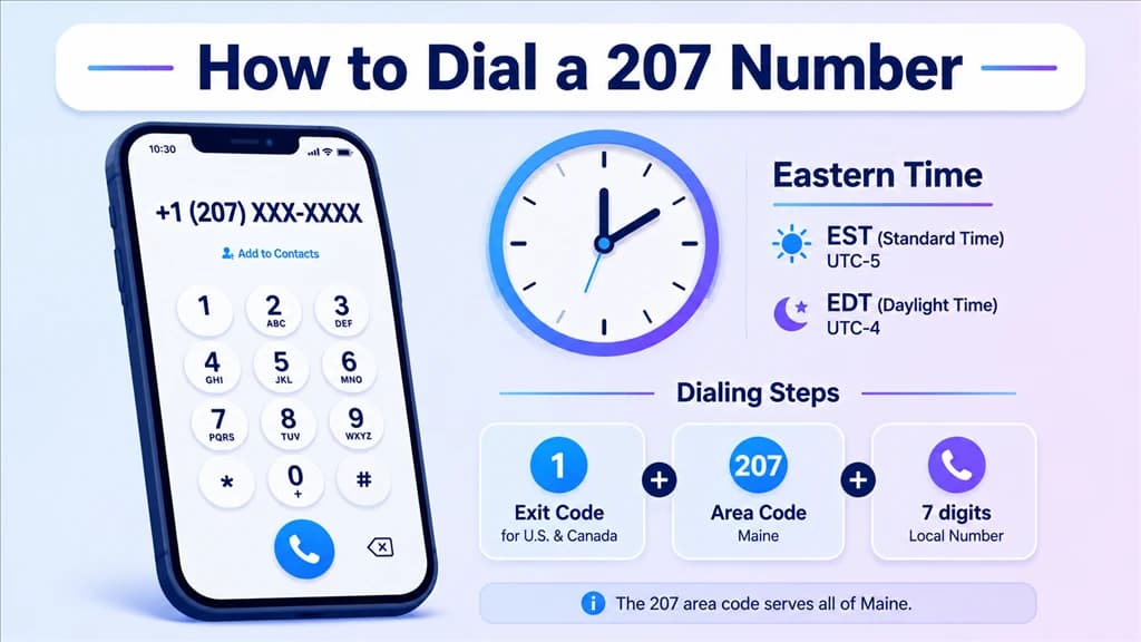 how to dial a 207 number