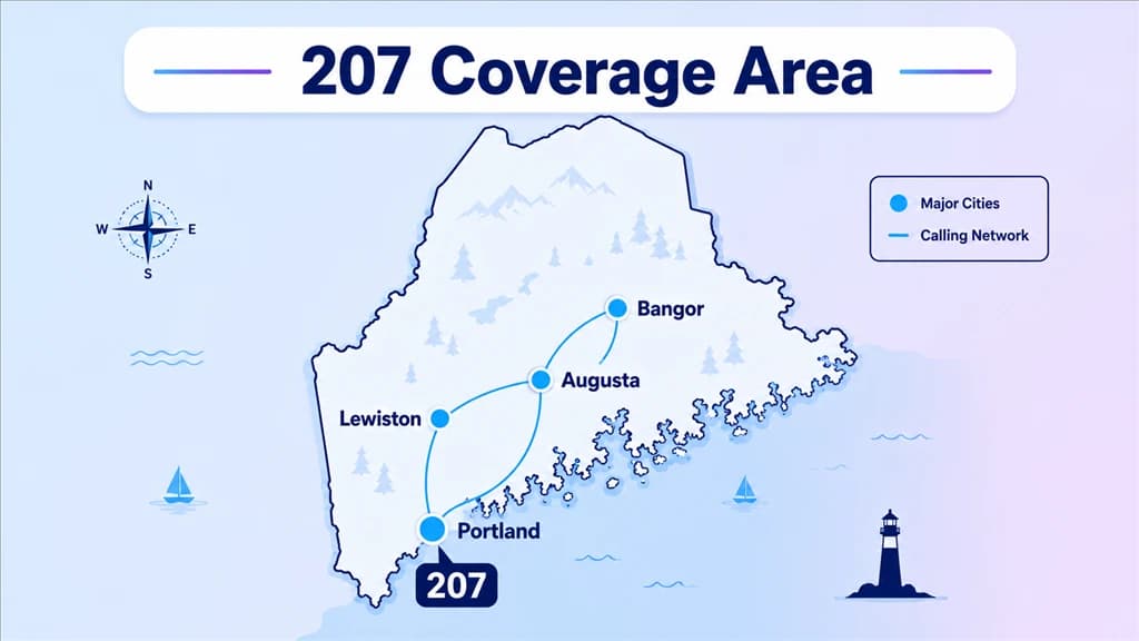 where is the 207 area code
