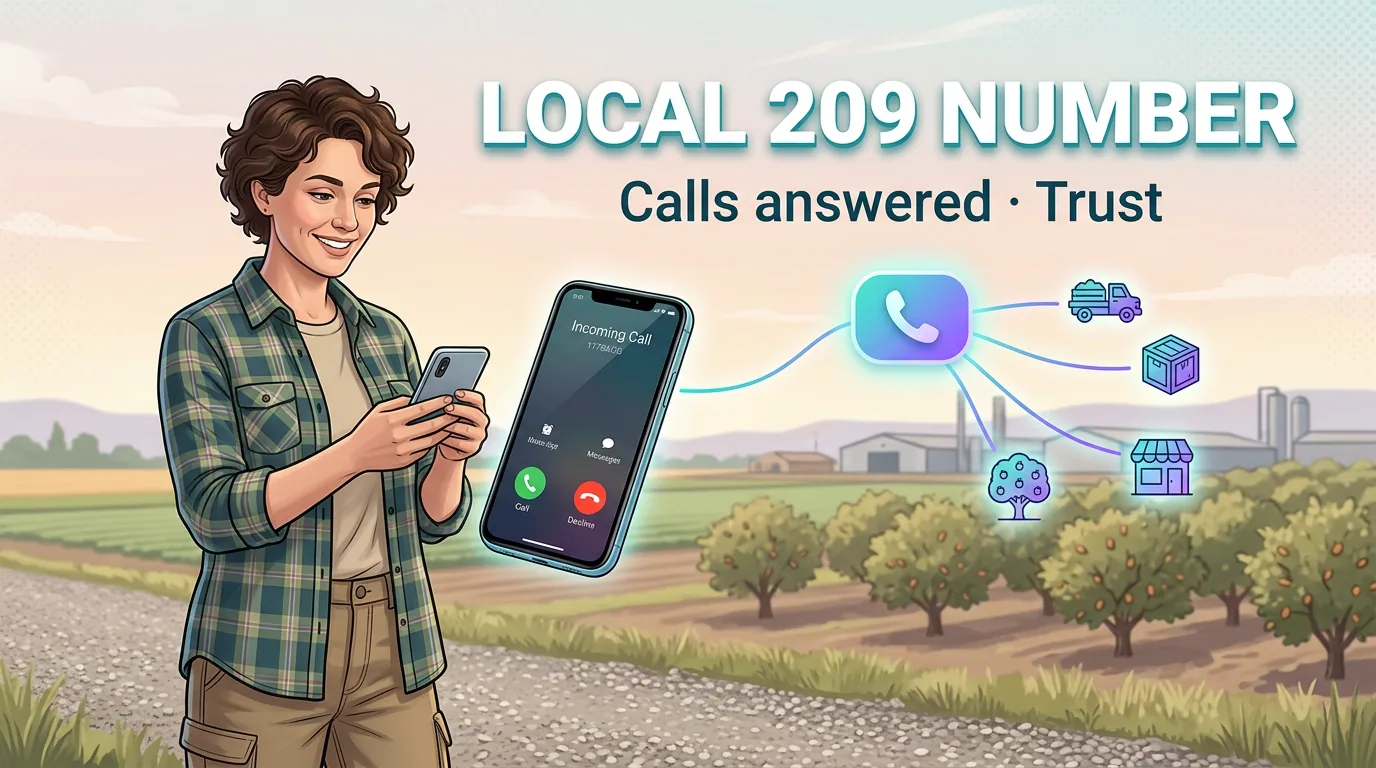 A local 209 number improves calls answered and builds trust with Central Valley customers