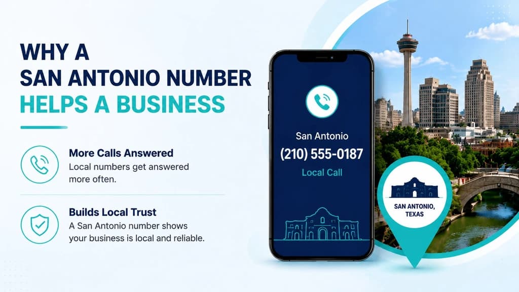 Why a San Antonio number helps a business — higher answer rates and local trust
