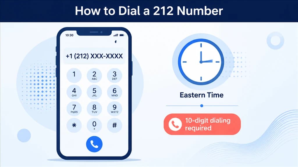 how to dial a 212 number