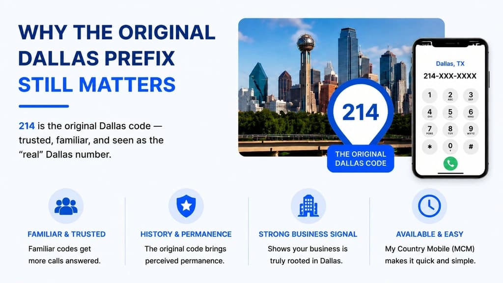 Why the original 214 Dallas prefix still matters — history and perceived permanence