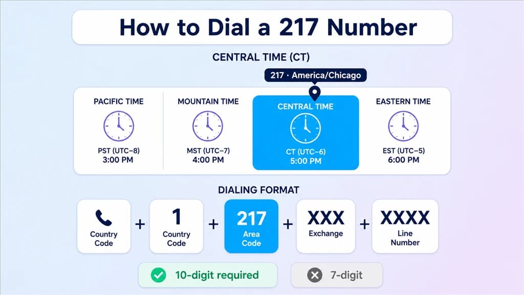 how to dial a 217 number