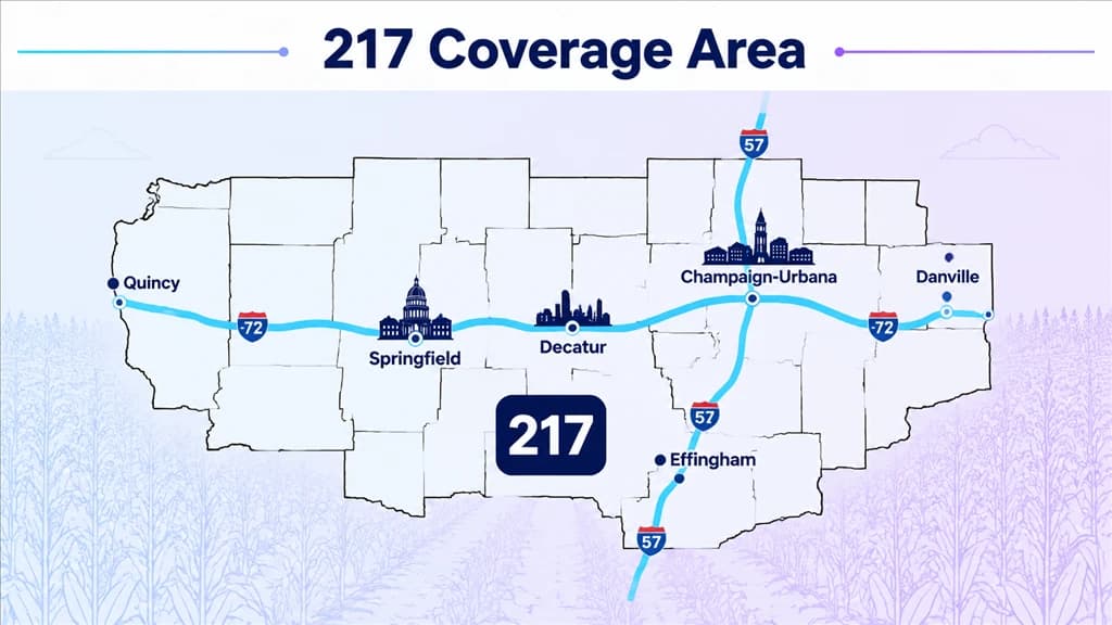 where is the 217 area code