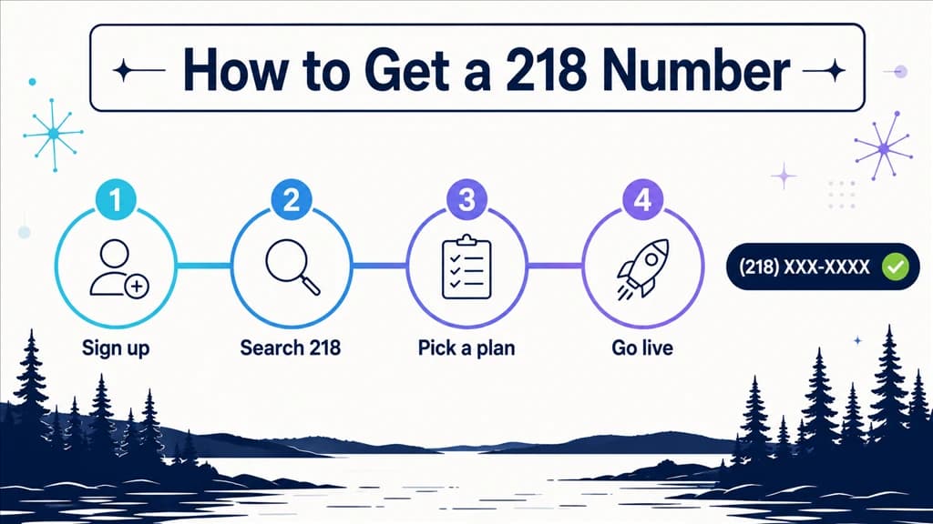 how to get a 218 number