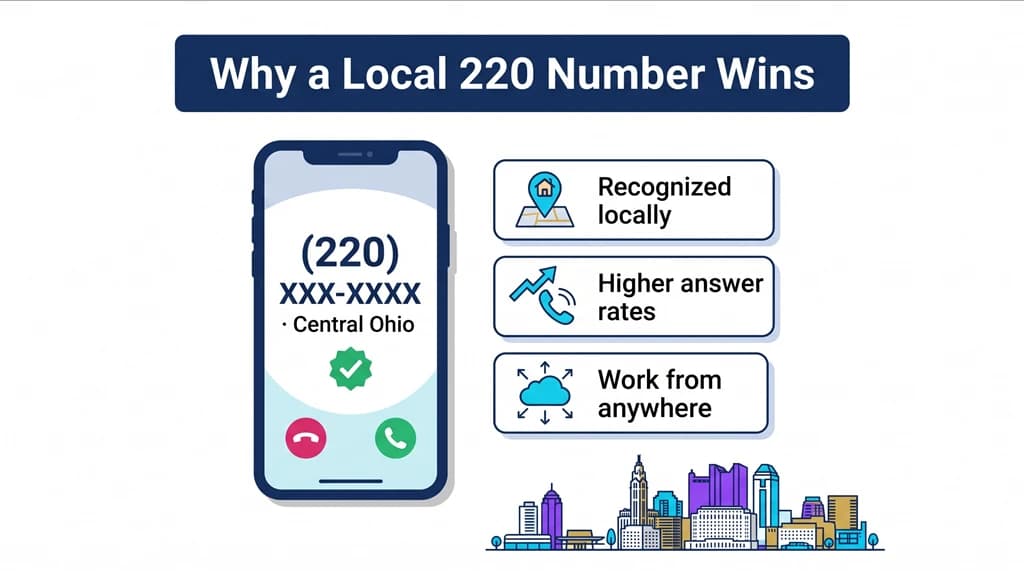 why a local 220 number builds trust
