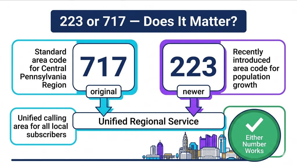 223 or 717 — same region, pick either