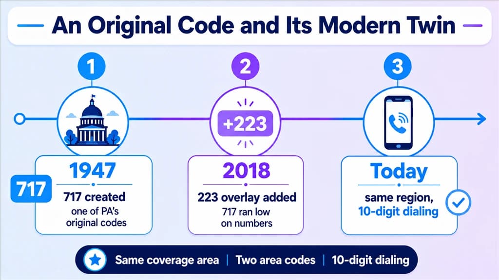 the 717 and 223 timeline