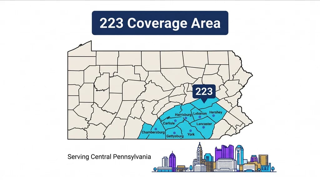 where is the 223 area code