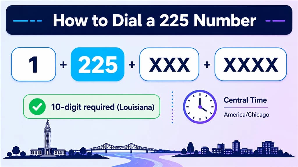 how to dial a 225 number