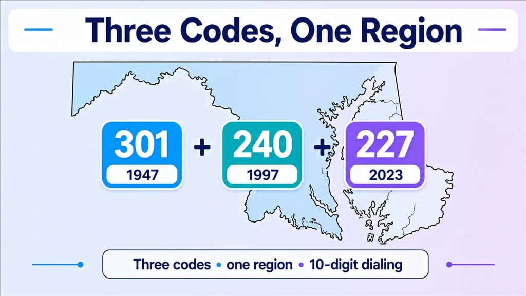 227 joins 301 and 240 as a third overlay code