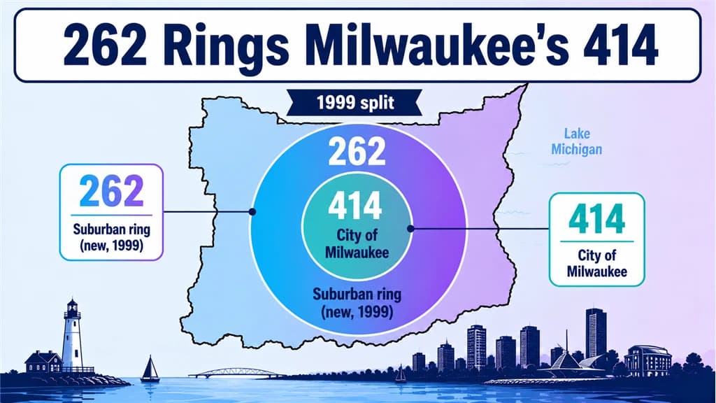 Diagram of 262 as a ring around the Milwaukee 414 core after the 1999 split