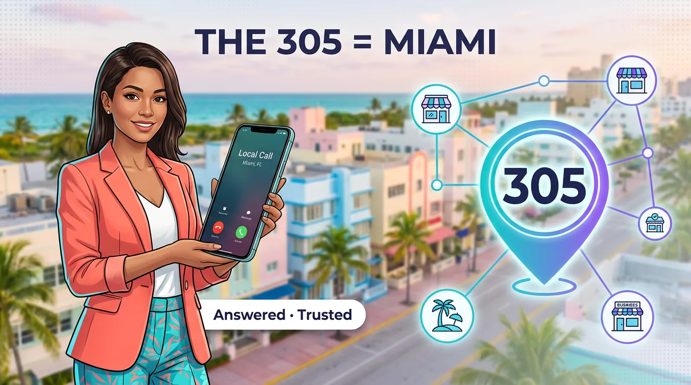 The 305 equals Miami — a local number that is answered and trusted