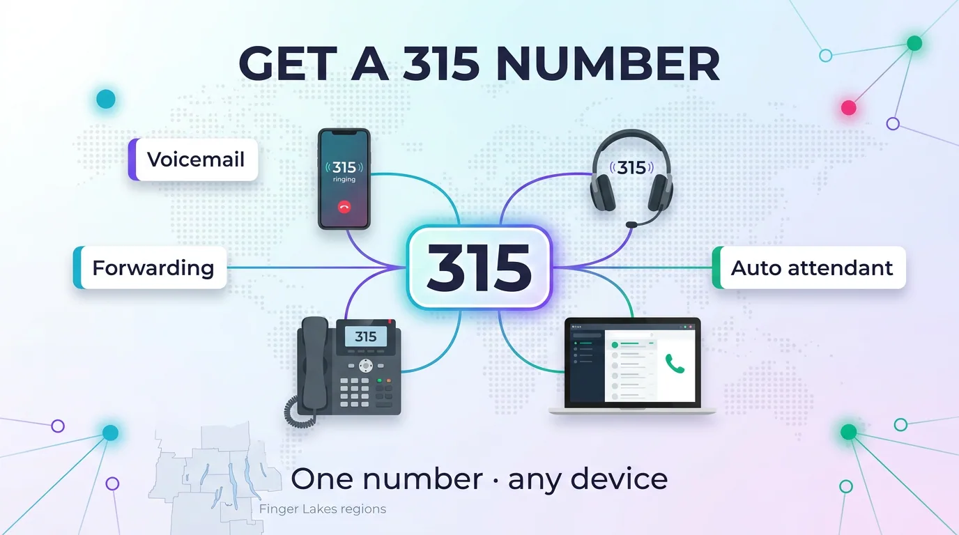 Get a 315 number that works on one number across any device