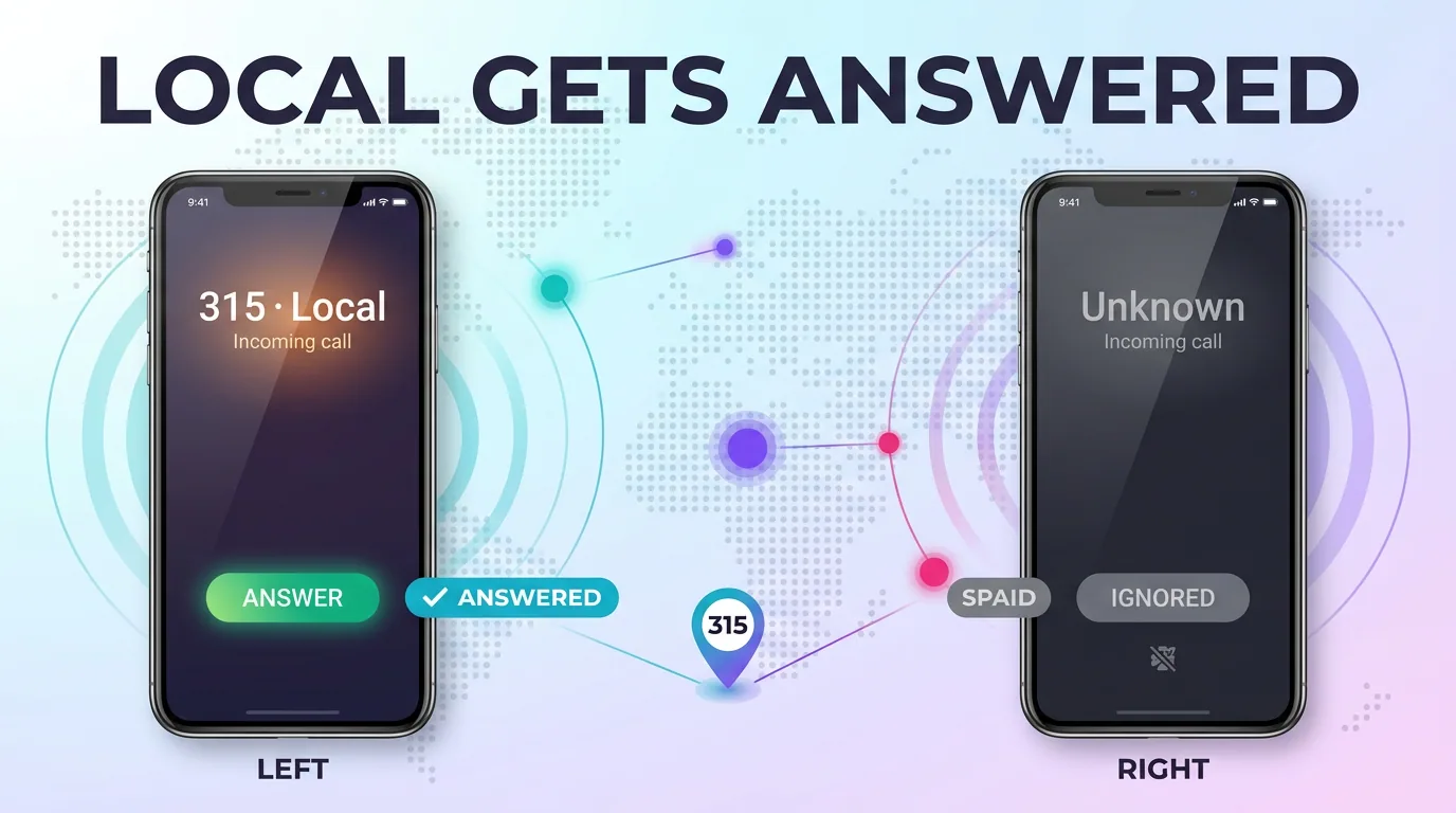 Local 315 calls get answered while unknown numbers are ignored
