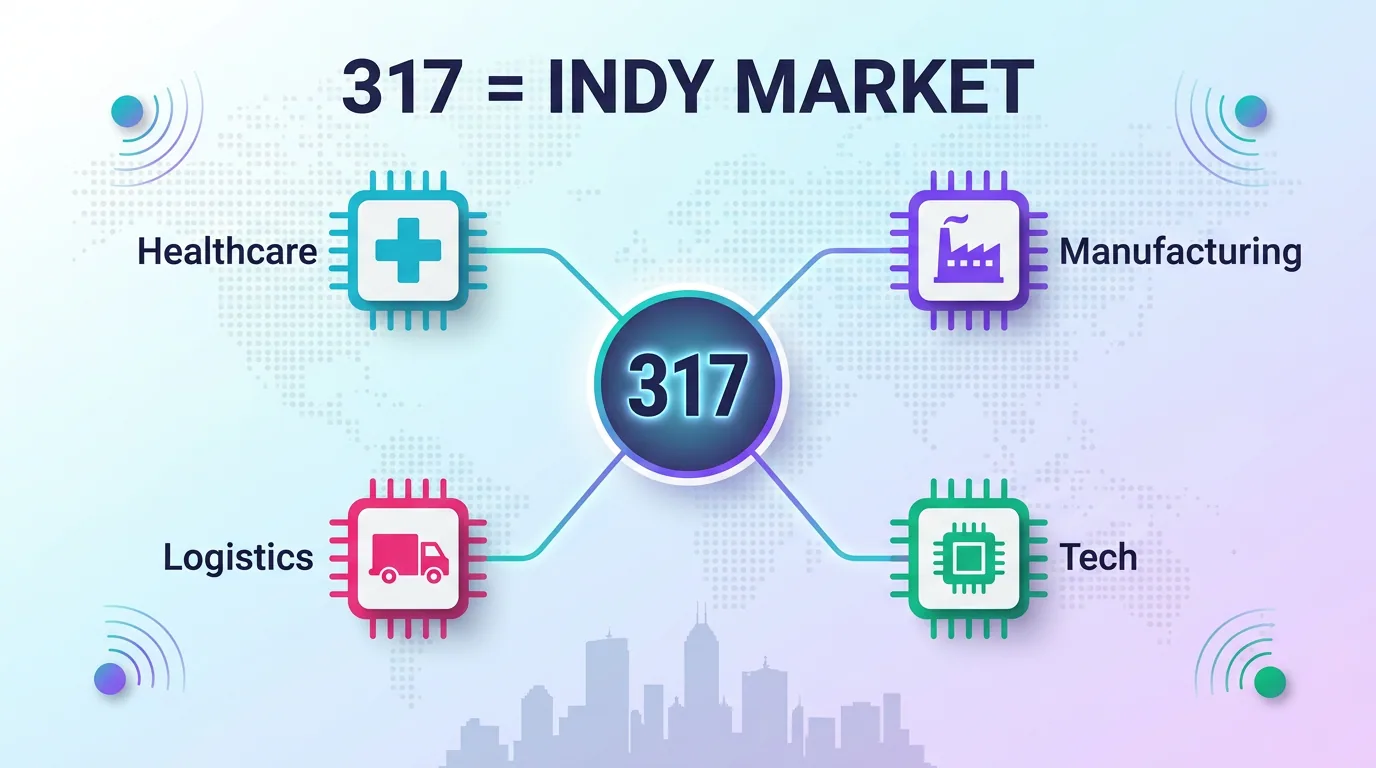 317 Indianapolis market industries: healthcare, manufacturing, logistics, and tech