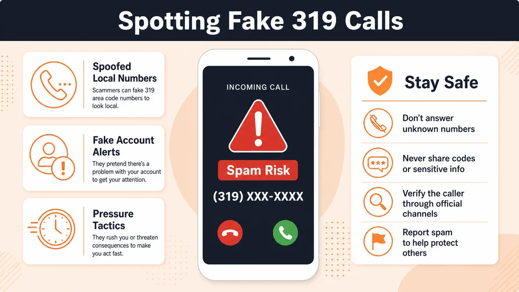 Flagged 319 spam call beside safety tips
