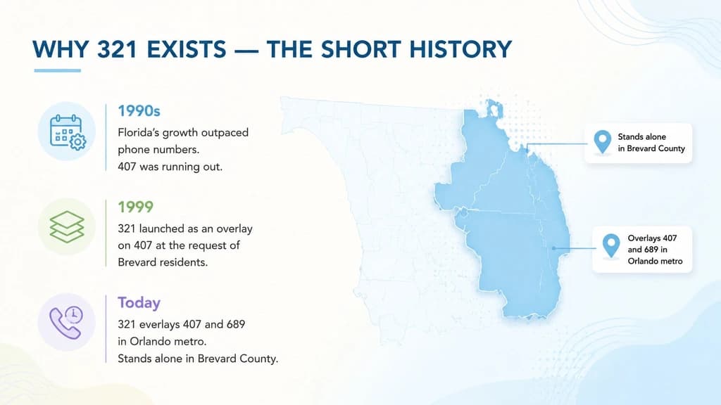A short history of the 321 area code
