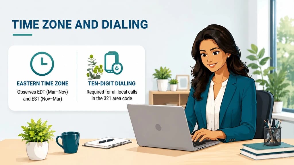 321 time zone and 10-digit dialing