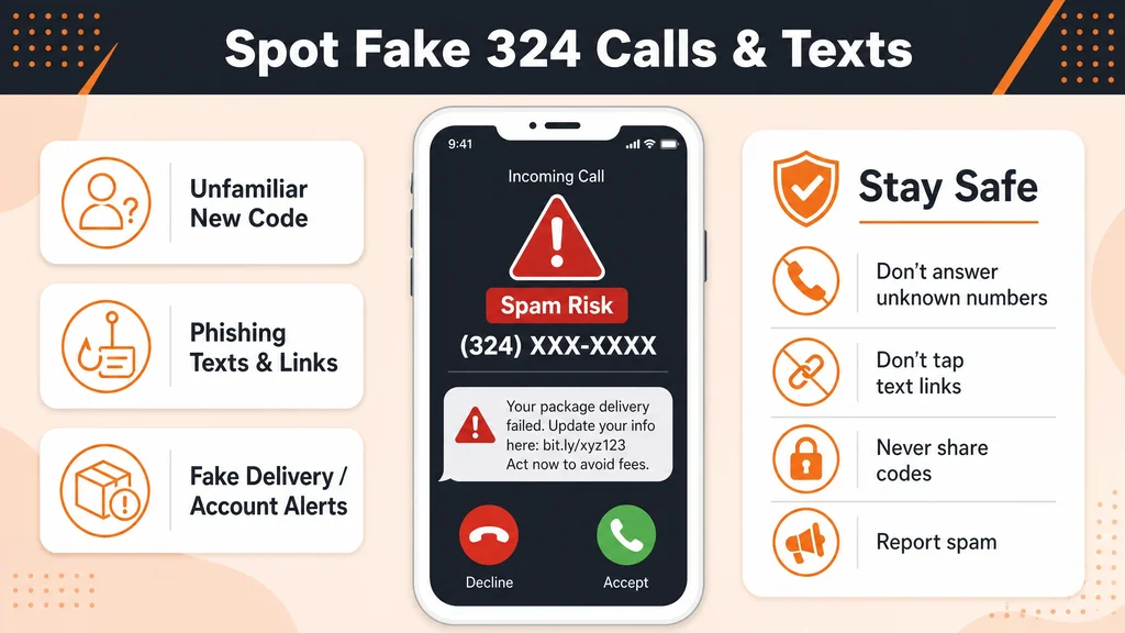 Flagged 324 spam call beside safety tips