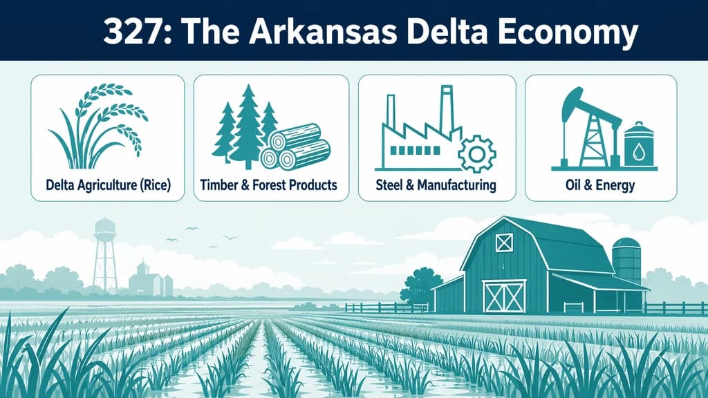 Rural Arkansas industries served by the 327 area code