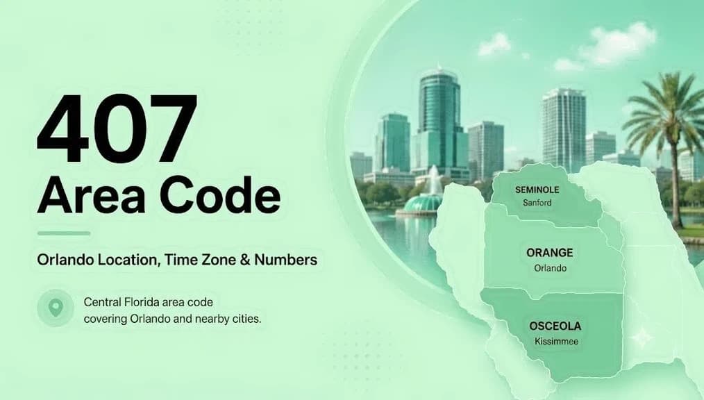 407 area code — incoming call from Orlando, FL, marked LOCAL across Central Florida