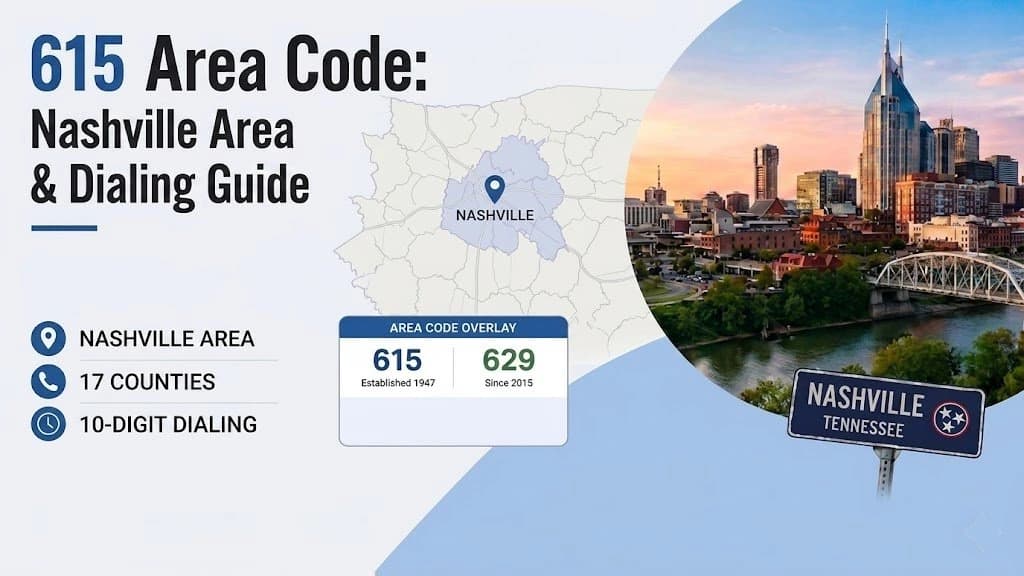 615 area code — incoming call from Nashville, TN, marked LOCAL across Middle Tennessee