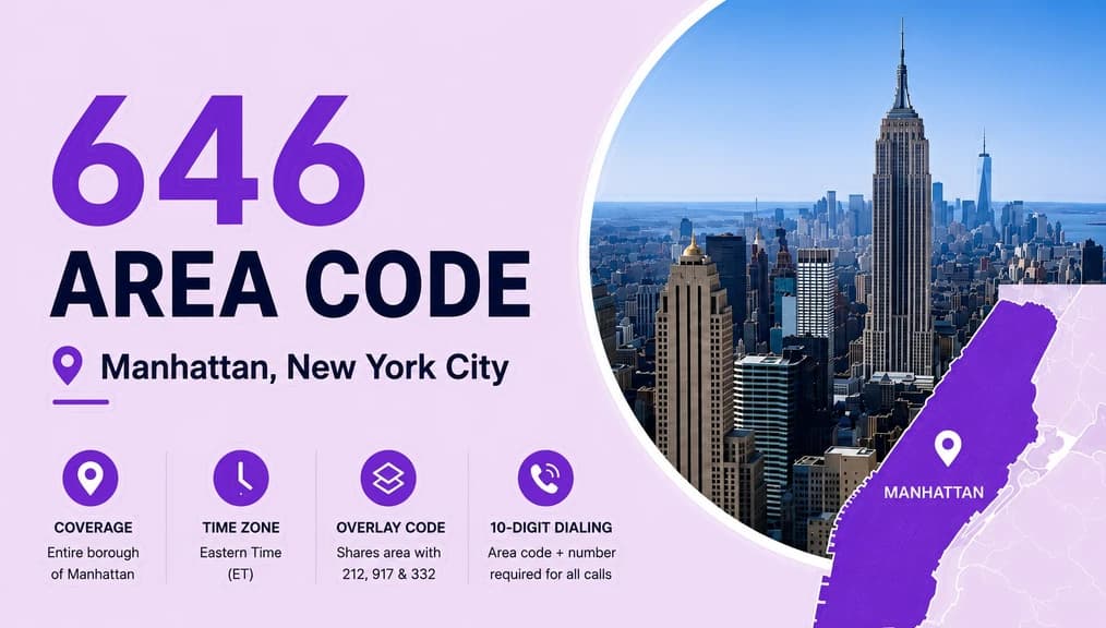 646 area code — incoming call from Manhattan, NY, marked LOCAL · MANHATTAN