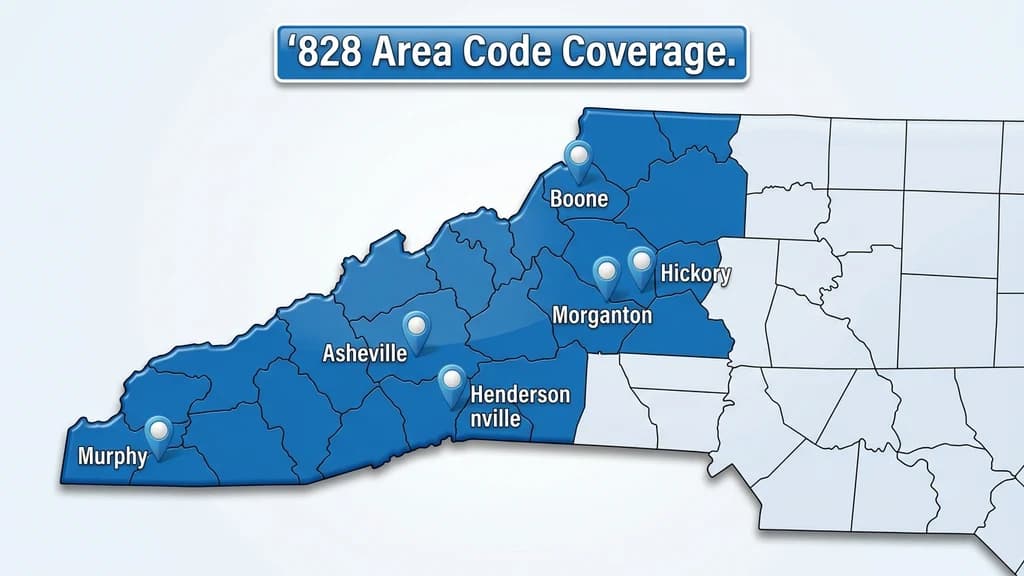 Map graphic of western North Carolina with the Blue Ridge Mountains highlighted and pins over Asheville, Boone, and Hickory