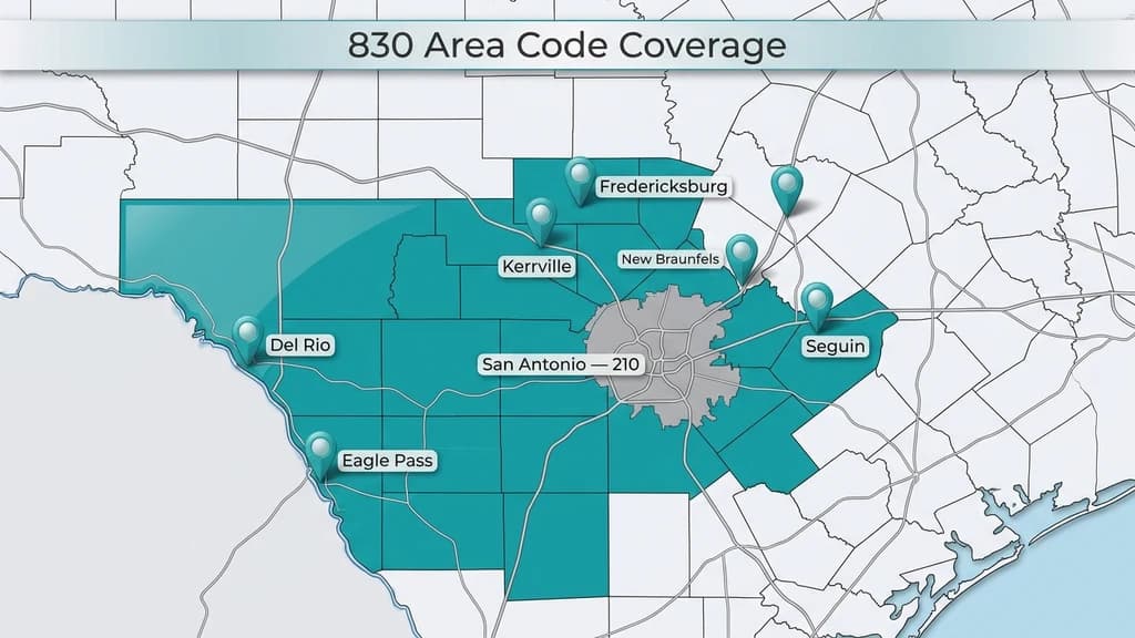 Map graphic of south-central Texas with the Hill Country and San Antonio ring highlighted and pins over New Braunfels, Kerrville, and Del Rio
