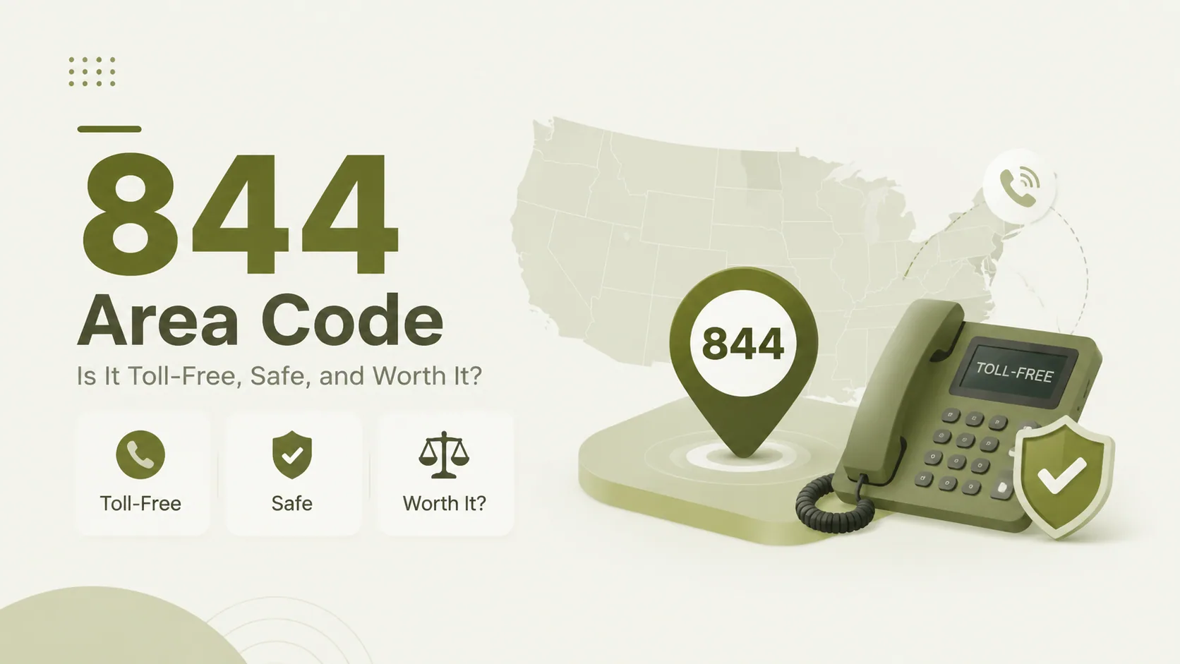 844 area code — is it toll-free, safe, and worth it for your business