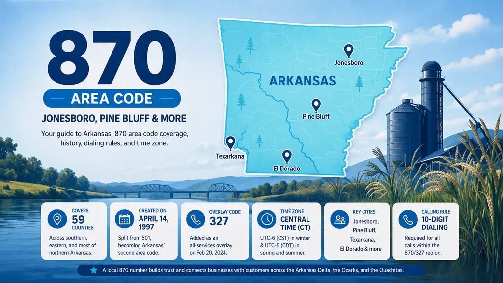 Vector map of Arkansas highlighted in cyan with a pin on Jonesboro and a navy grain silo and rice field silhouette