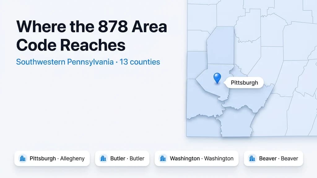 Highlighted map graphic showing southwestern Pennsylvania with pins over Pittsburgh, Butler, and Washington