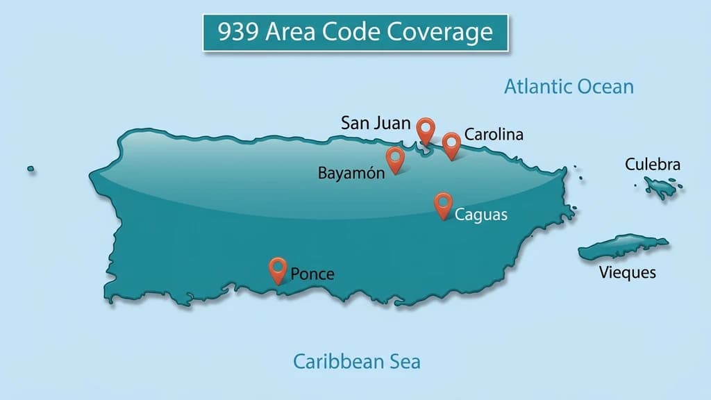 Map graphic of Puerto Rico with the entire island highlighted and pins over San Juan, Bayamón, Carolina, and Ponce