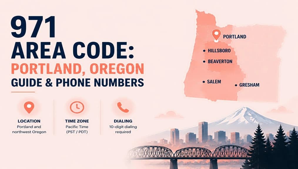971 area code — incoming call from Portland, OR, marked LOCAL across the Pacific Northwest