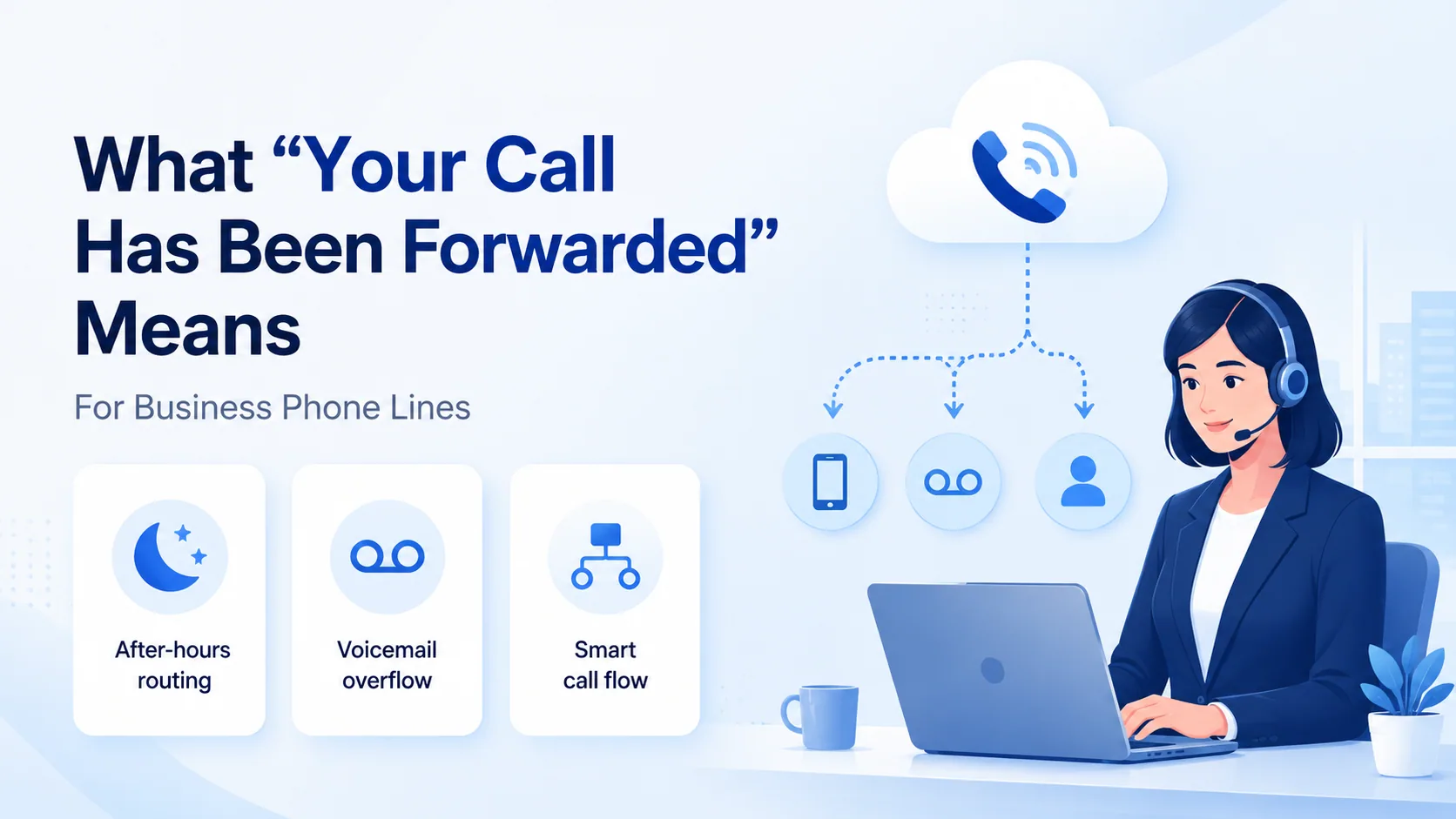 What "Your Call Has Been Forwarded" means for business phone lines: after-hours routing, voicemail overflow, smart call flow