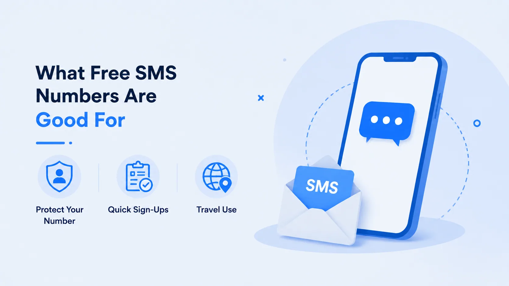 What free SMS numbers are good for: protect your number, quick sign-ups, travel use