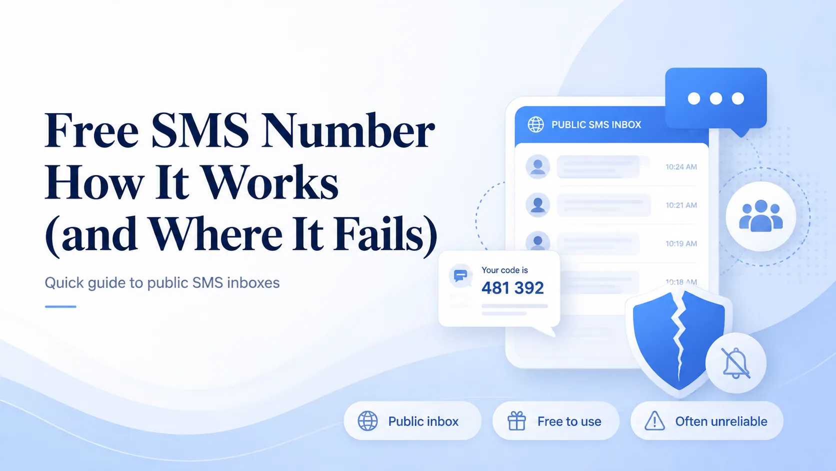 Free SMS Number: How It Works (and Where It Fails) - quick guide to public SMS inboxes