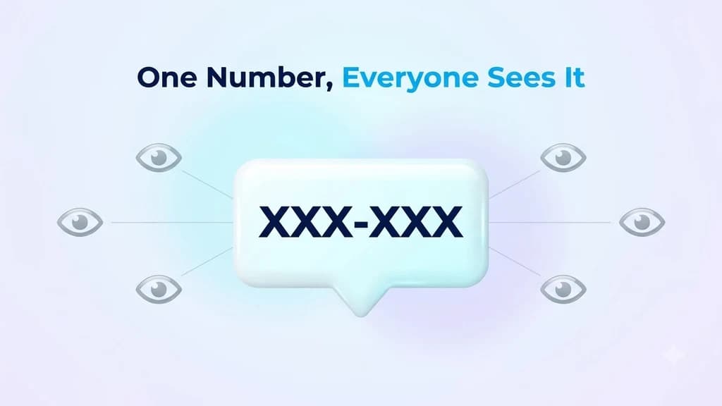 A public website listing shared phone numbers with incoming text messages visible to any visitor
