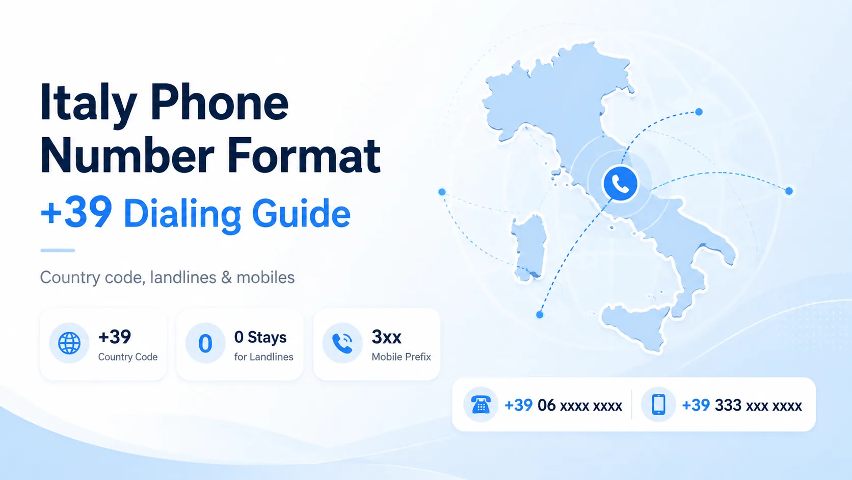 What makes the Italian phone system unusual: +39 country code, 0 stays for landlines, and 3xx mobile prefix