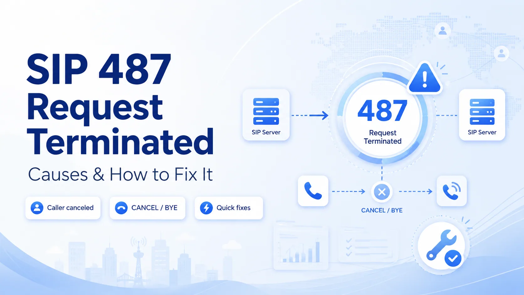 SIP 487 Request Terminated: Causes & How to Fix It overview card