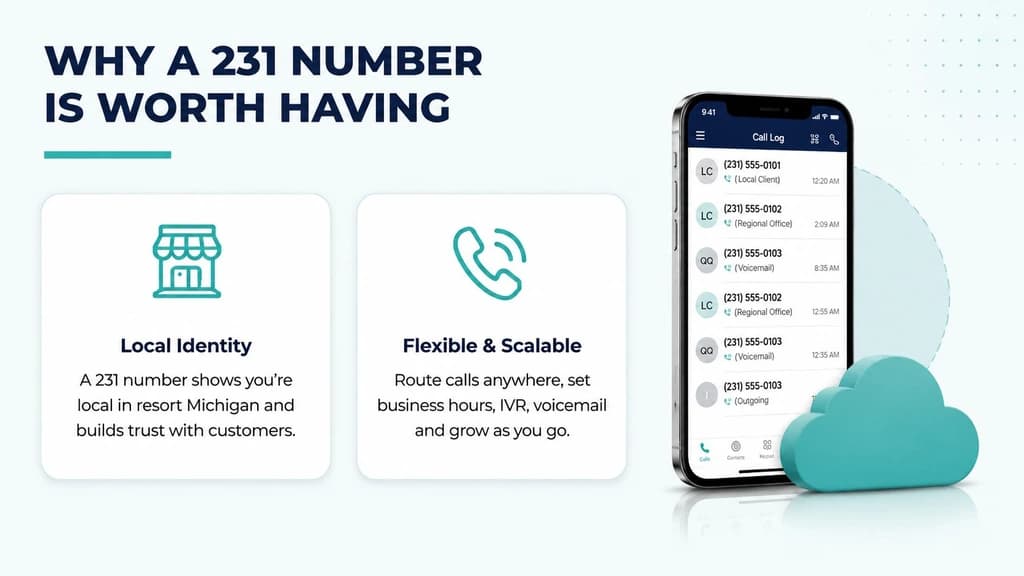 Why a 231 number is worth having — local identity and flexible cloud calling