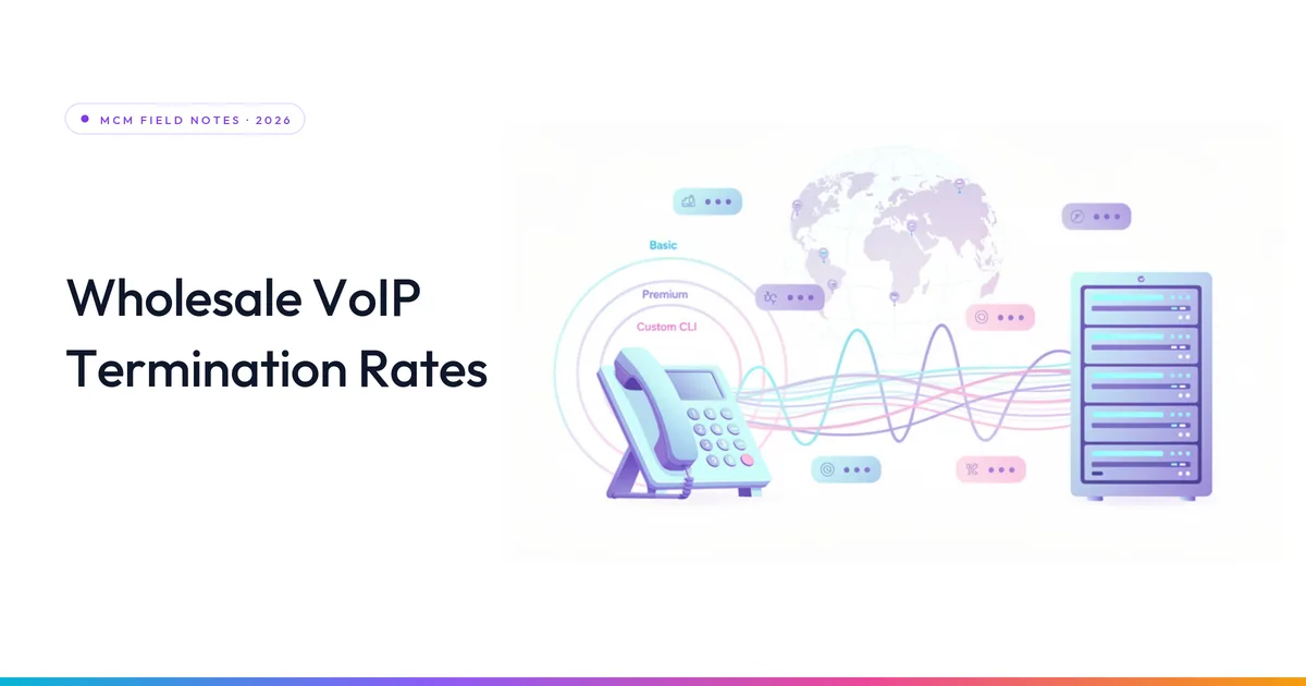 Wholesale VoIP Termination Rates — The 2026 Carrier Pricing Guide