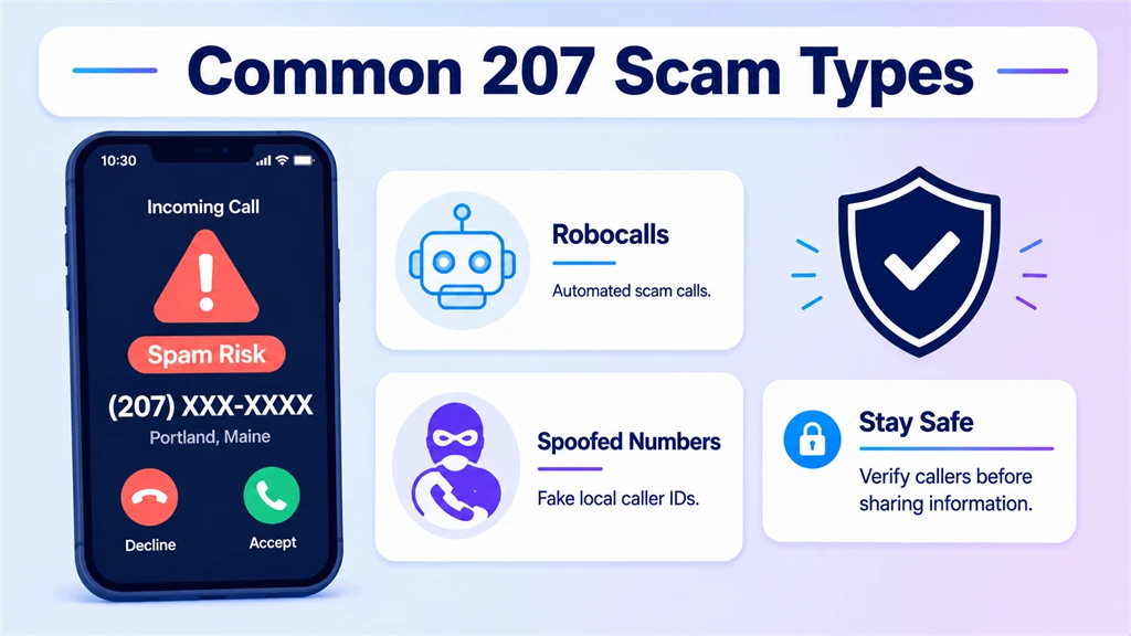207 area code scams