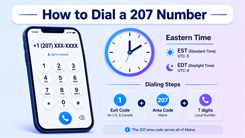 how to dial a 207 number