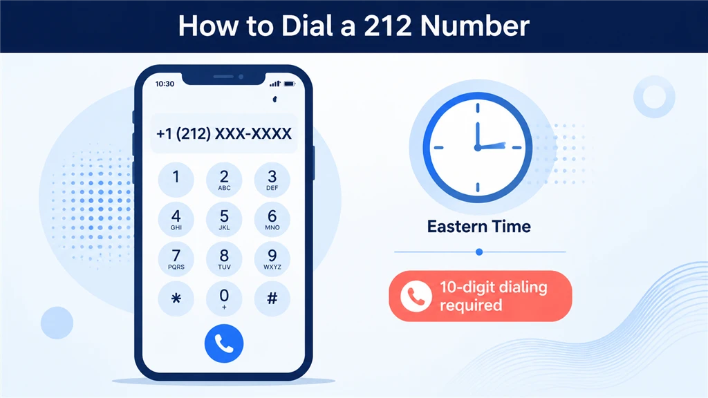 how to dial a 212 number