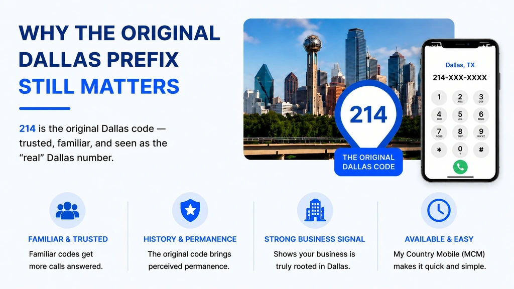 Why the original 214 Dallas prefix still matters — history and perceived permanence