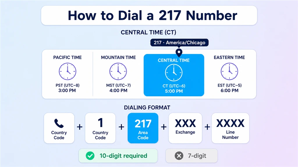 how to dial a 217 number
