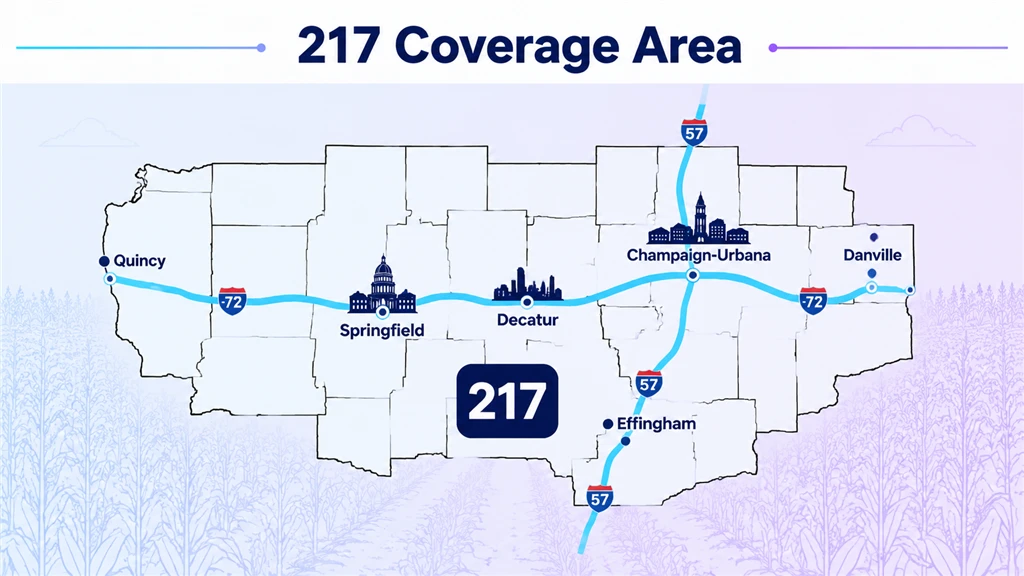 where is the 217 area code