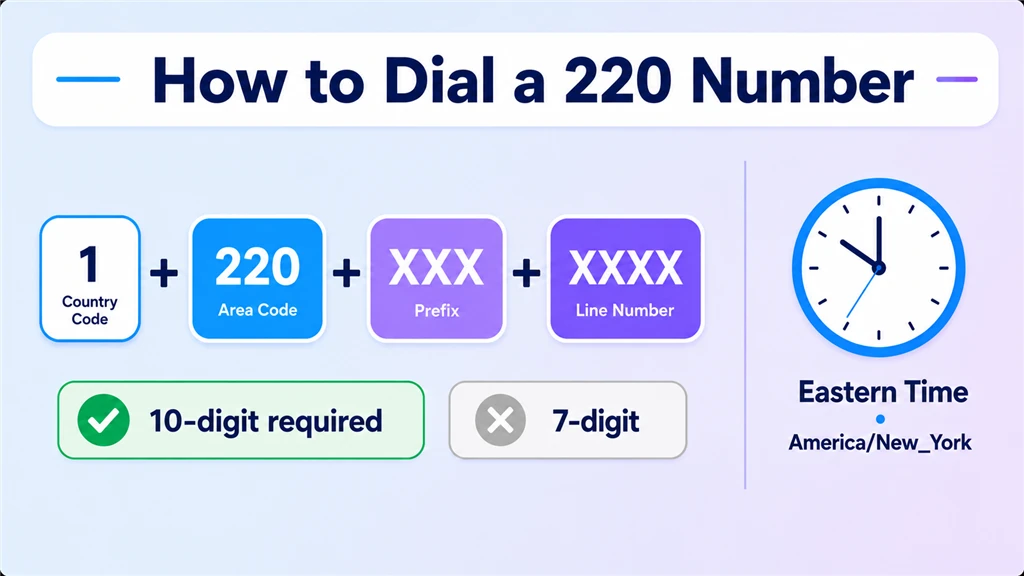 how to dial a 220 number